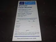 NOS 1971 FORD MUSTANG MACH 1 BOSS TORINO MAVERICK BRONCO WARRANTY FACTS BOOKLET