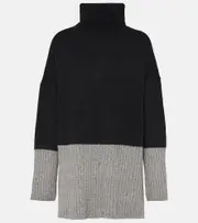 [Joseph] Joseph Colour Block wool and cashmere turtleneck sweater AU 12 multicoloured