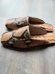 Sarto Franco Sarto Sandra Leather Snake Print Slip-on Size 7 NEW