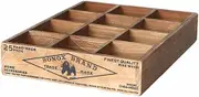 Dalton Wood Box 12 PARTITION WOODEN BOX "H65"