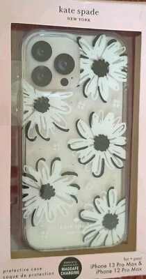 Kate Spade iPhone 13 Pro Max 12 Pro Max Case Bloom Floral Clear Bumper 6.7"