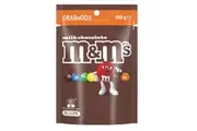 2 x M&Ms Milk Chocolate GrabnGo Snack Bag 100g
