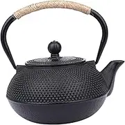 KICHOUSE Iron Tea Pot Japanese Style Teapot with Infuser for Home Office Use Elegant Retro Design for Tea Lovers
