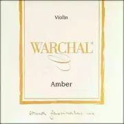 Warchal Amber 4/4 Violin Strings w/Ball E, Medium Gauge, Authorized Dealer