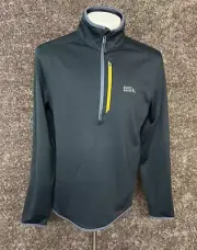 $80 Eddie Bauer Men’s Half Zip Activator Grid Fleece Pullover-Storm - Large -NWT