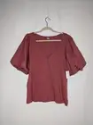 Old Navy Women's Pink Mauve Elbow Bishop Sleeve Top Size XXL NWT