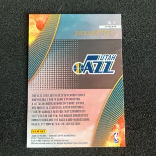 Donovan Mitchell 2018-19 Donruss Optic All Clear For The Off Holo 多諾萬·米契爾 銀亮特卡