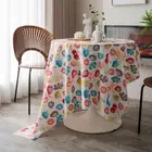 Print Tablecloth Christmas Party Rectangle Dining Table Cloth Cover Home Decor
