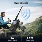 Two-way Radio Stations Long Range Walkie-talkies UHF VHF USB Type C Charger 5W
