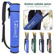 Arrow Quiver Holder Nylon Archery Bag Hunting Back Waist Tube with Strap