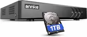 ANNKE 5MP Lite Super HD 4 Channel Security DVR Recorder with 1TB Hard Drive, 5-in-1 Hybrid CCTV Recorder Box for TVI/AHD/CVI/Analog Cameras and IP Camera ( up to 6MP )