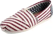 [TOMS] Women Slip-On Shoes, 5 B(M) US, Americana Flag