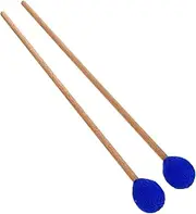 Sosoport 1Pair Yarn Head Marimba Mallet with Maple Handle Durable Percussion Instrument Tool for Xylophone Glockenspiel and Bass Instruments of Quality Drumsticks