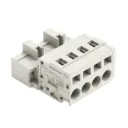 A● 2pcs WAGO 721-604 1-Conductor Male Connector 2,50 mm² Light Gray New
