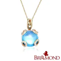 在飛比找momo購物網優惠-【BRILLMOND JEWELRY】5克拉藍水晶925銀墜