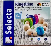 Selecta Baby Ringellino Klappernder Grasping Toy Baby Toy Wooden Game 61070