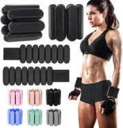 Ankle Weights 1 Pair (1Lbs Each) Arm Wrist Leg Weight Straps