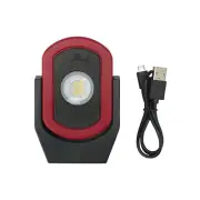 MAXXEON MXN00810 WorkStar Cyclops, USB-C Rechargeable LED Inspection Light, Red,