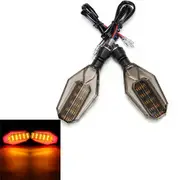 1 Pair 12V Universal Motorcycle LED Turn Signal Indicator Lights Taillights Brake Lights 28 RED