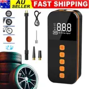 Portable Auto Car Tire Pump Tyre Inflator Electric Pump Gauge USB Rechargeable