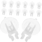 TOPPERFUN 15pcs Candle Light Accessories Window Candles with Suction Cups Candle Window Suction Cups Suction Candles for Windows Suction Window Candles Window Candle Clamps Transparent
