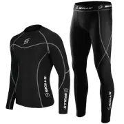 Men's Compression Armor Base layer Top Skin Fit Shirt + Leggings / Pants set