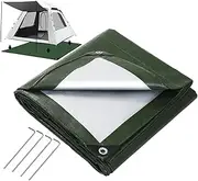 Insulated Tent Floor Mat, Tent Floor Mat, Waterproof, Thickened Tent Floor Insulation for Camping, Foldable Portable Camping Floor Mat, Tent Tarpaulin for Survival, Beach Outdoor Adventure