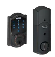 SCHLAGE BE469ZP V CAM716 Connect Smart Deadbolt Aged Bronze Z-Wave Plus enabled