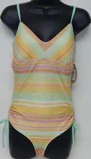 prAna Moorea Size Small (S) Convertible Shoulder Strap One Piece Amber Pontoon