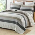 100% Cotton Quilt Set King Size, Patchwork King Quilt Bedding Set Bedspreads,...