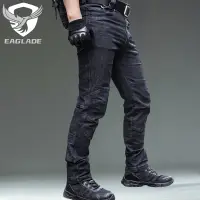 在飛比找蝦皮商城優惠-Eaglade 高級戰術牛仔牛仔褲新西蘭黑色彈力褲