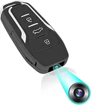 Mini Car Key Spy Camera – Full HD 1080P Hidden Key Ring Recorder with Motion Detection | Up to 9hr Battery | Discreet Audio Video Recording Device | USB-C Charging | Portable Mini Security Gadget