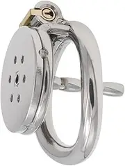 Metal Penis Cage Chastity Device Chastity Lock With Hollow Beads Urethral Catheter Stainless Steel Porous Beginner Chastity Cage Cock Lock Adult Game Sex Toy
