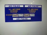 US Air Force AIR POLICE Vehicle Decals 1:43