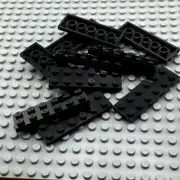 LEGO Plate - Black - 2 x 6 - QTY x10