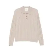 [Lisa Yang] Lisa Yang Cable-knit Polo-neck Jumper I NUMERIC NEUTRALS