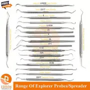 Dental Tartar Calculus Remover Explorer Probe Scraper Examination Teeth Cleaning