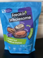 Freakin' Wholesome Roasted Nut Stuffed Dates, Cashew Walnut Almond, 11.11 oz