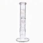 10'' Pink Cute Kitty Pyrex Glass Bong Water Pipe Smoking Hookah Thick HK Beaker