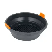 BAKEMASTER COLLAPSIBLE SILICONE AIRFRYER INSERT Air Fryer Liner ROUND 21cm