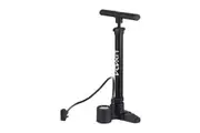 Bike Floor Pump with 230PSI Pressure Gauge and Folding Pedal Compatible with Presta and Schrader Valve (Black)