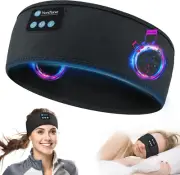 Wireless Bluetooth Sleep Headphones Headband with HD Stereo Speakers, Black