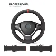 Car Black Alcantara Suede Car Steering Wheel Cover A57 for BMW X5 E70 X6 E71 E72