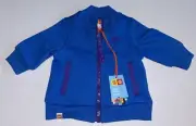 Blue LEGO Infant Baby Full Zip Front Fleece Lined Track Jacket - SIZE NEWBORN