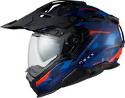 Nexx X.WED3 Trail Mania, adventure helmet , color: Matt Blue/Red , size: M
