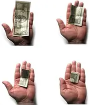 MilesMagic Magician's Animated Bill Gimmick Mysteriously Self Folding Dollar Note Real Levitation Magic Trick