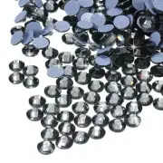 1440 Pcs Hotfix Flatback Crystal Glass Gems (SS16 4mm, Transparent Black)
