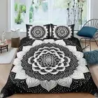 Black and White Mandala Comforter Cover Set Modern Bedding Set Home Textiles 08