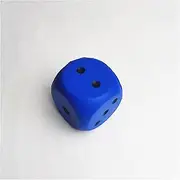 Dice Big Sponge Dice 1pcs/Soft and Elastic Toys Color Solid Point Dice Side Length 6cm Cognitive Amusing Props Dice Set (Size : Blue)