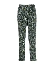 Patterned casual pants FR38 Black